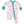 Dog Gone Golf 2 Way Zipper Ruffle Footie- Light Pink/Green