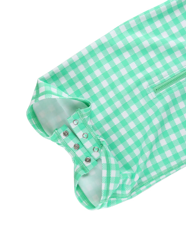 One Piece Rash Guard- Spring Bud Gingham