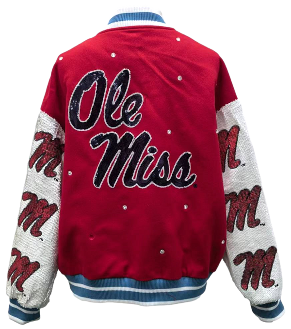 Licensed Ole Miss Bomber Jacket- (Women's)