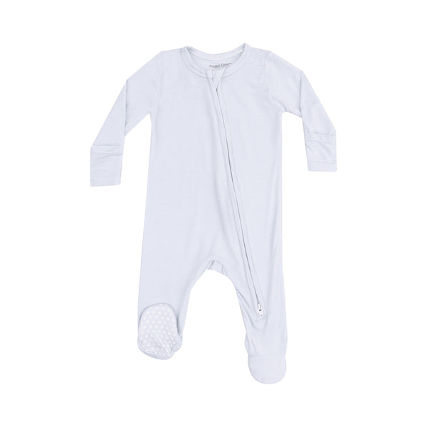 Solid Classic Blue 2 Way Zipper Footie