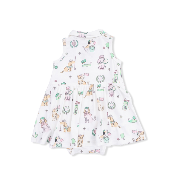 Country Club Dogs Polo Tennis Bodysuit Dress