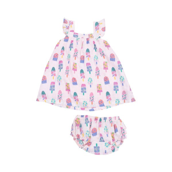 Floral Popsicles Sundress & Diaper Cover