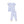 Nautical Notebook S/S Loungewear Set- Blue