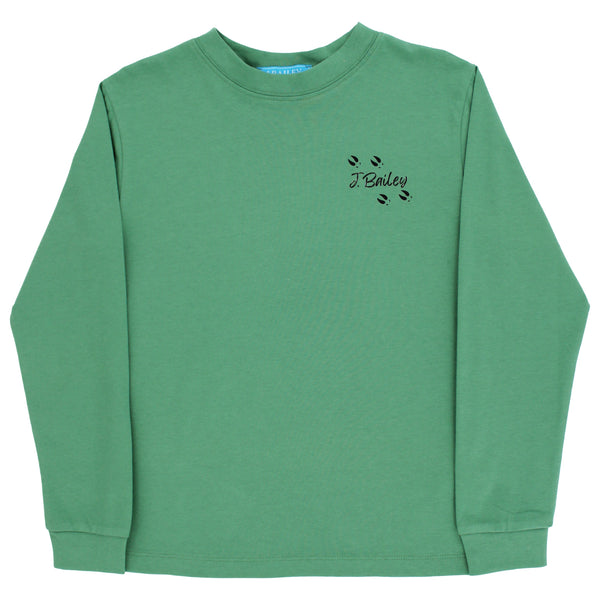L/S Logo Tee- Buck on Sage