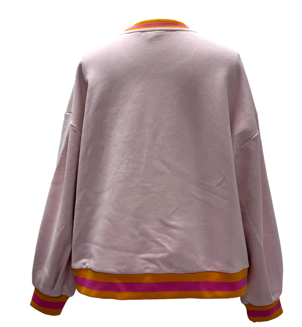 Pink, Orange & Green Rhinestone 'Mahjong' Sweatshirt- (Women's)