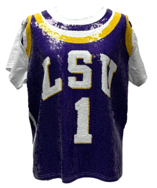 Licensed-LSU Basketball Jersey Tee