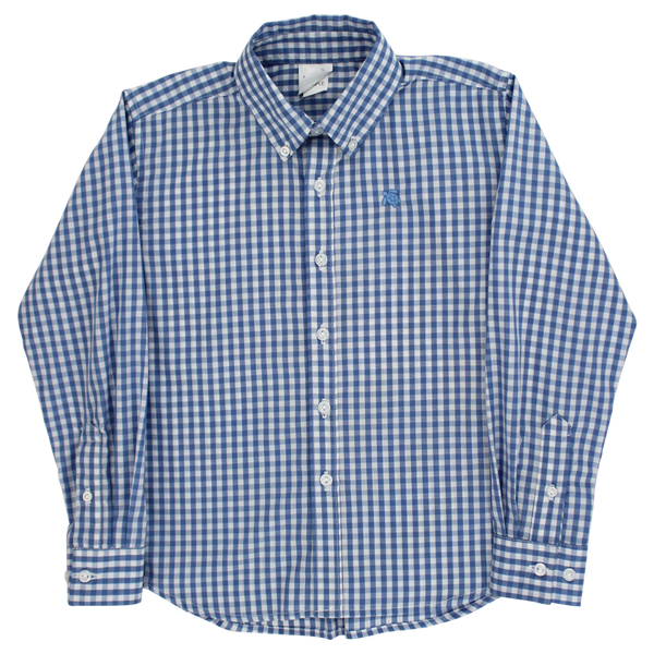 Roscoe Button Down Shirt- Blue Check