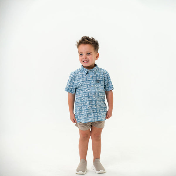 Youth Performance Button Up- Angler's Choice