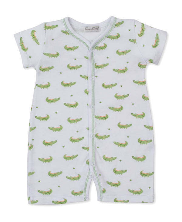Green Crocodile Camp Playsuit