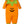 Jack-O'-Lantern Footie- Orange