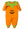 Jack-O'-Lantern Footie- Orange