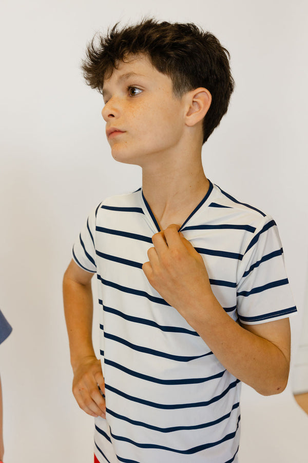 Navy/White Stripe Practice Shirt