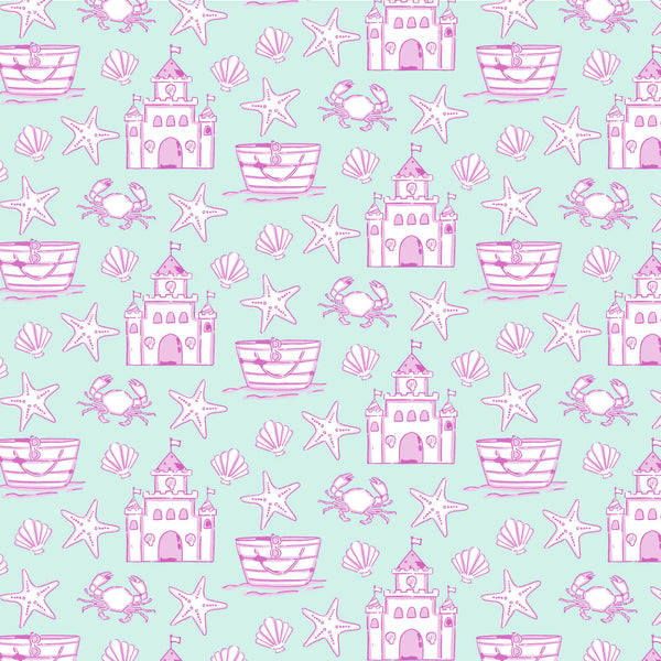 Camden Dress- Sandcastles Pink