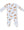 Horses 2 Way Zipper Footie- Sky Blue