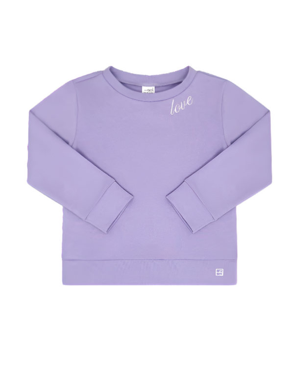 Alex Sweatshirt- Brilliantly Lavender, Love