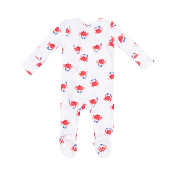 Crabby Cuties 2 Way Zipper Footie