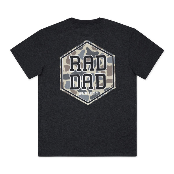 Rad Dad Tee- Heather Black (Men's)