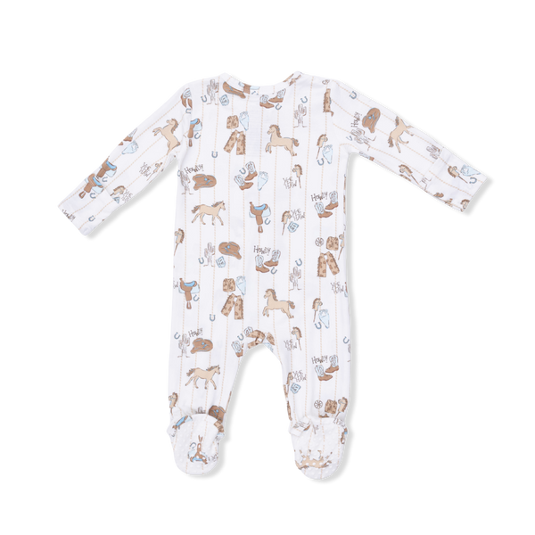 Cowboy Nursery 2 Way Zipper Footie