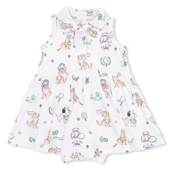 Country Club Dogs Polo Tennis Bodysuit Dress