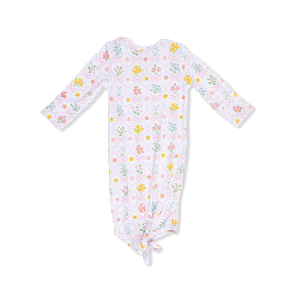 Spring Blooms Bow Trellis Knotted Gown