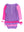 One Piece Rash Guard Swimsuit- Neon Purple Color Block