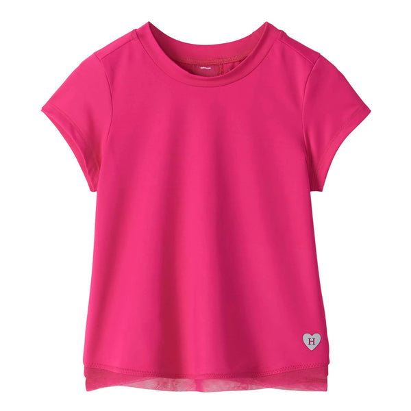 Pink Yarrow Mesh Trim Tee Shirt