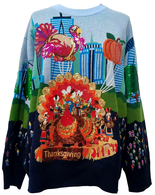 Multi Thanksgiving Parade Sweater- (Women's)