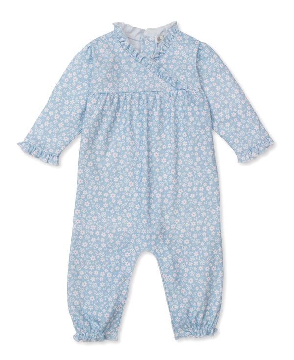 Fall in Bloom Playsuit- Light Blue