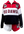 Licensed UGA Quarter Zip Colorblock Sweatshirt- (Women's)