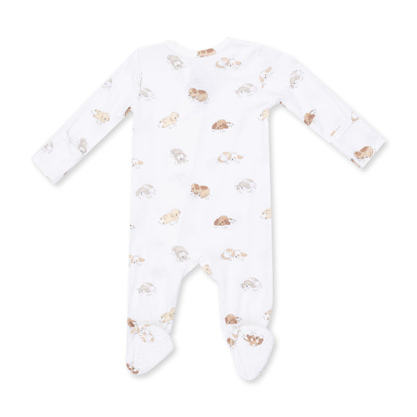 Puppy Snuggle Club 2 Way Zipper Footie