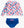 Zipper Rash Guard 2-Piece Swimsuit- Shimmer Star- Spangled