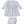 Ribbon Stripe Bouquets Dress Set- Light Blue