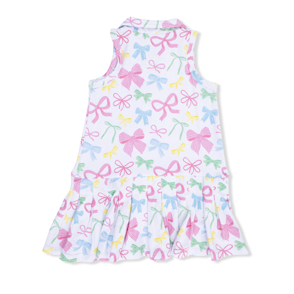 Sweet Bows Polo Tennis Dress W/ Cartwheel Short