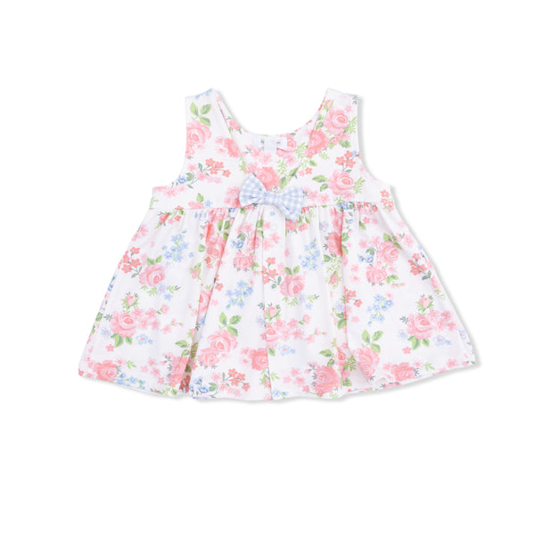 Cute Little Roses Dress W/ Bloomer
