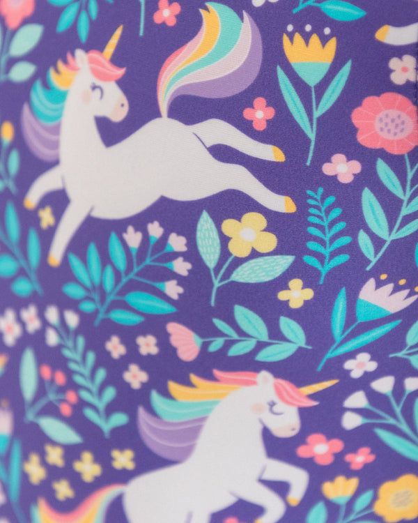 Flutter Sleeve Leotard- Unicorn Meadow