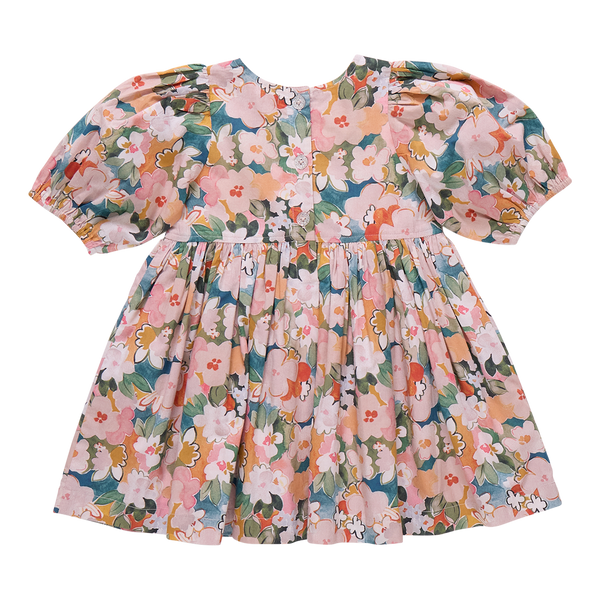 Evelyn Dress- Watercolor Floral