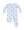 Lil Bro 2 Way Zipper Footie- Light Blue