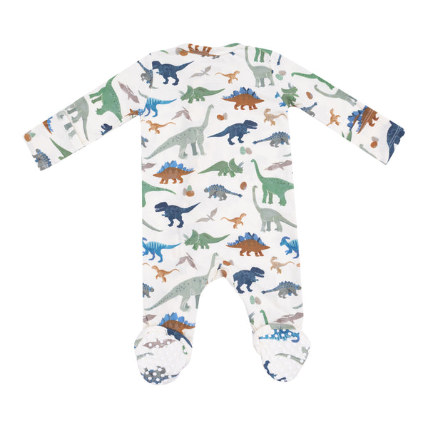 Washy Dinos 2 Way Zipper Footie