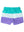 Swim Trunks- Green Purple Colorblock