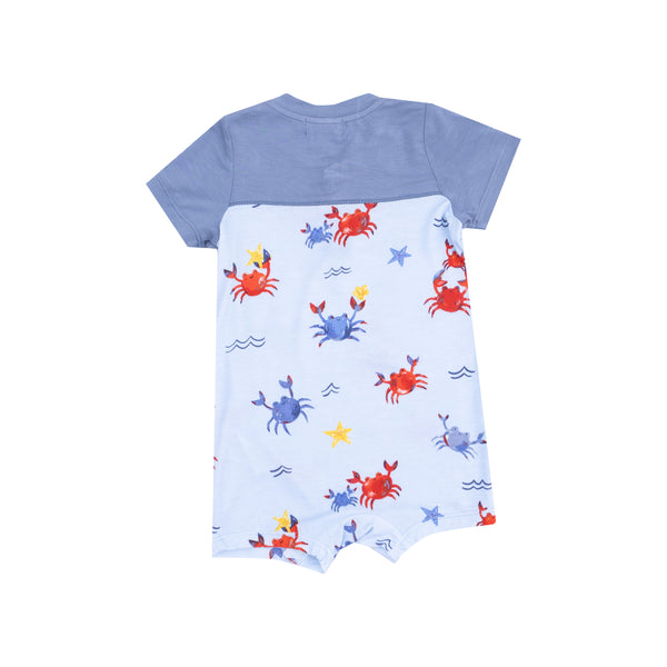 Crayon Crabs Henley Shortall- Blue