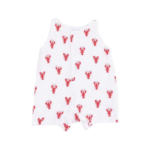 Lobster Muslin Sleeveless Romper