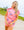 Hot Pink Metallic American Flag Collar Top- (Women's)