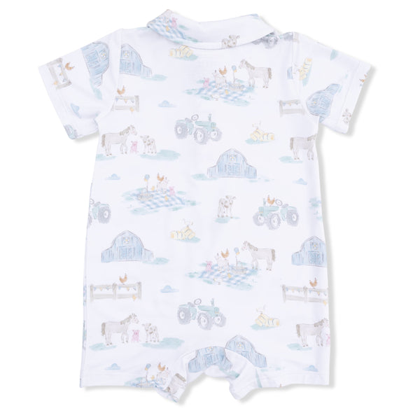 Farm Animal Party Polo Romper
