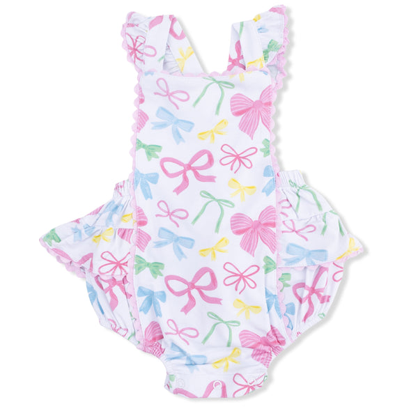 Sweet Bows Ric Rac Ruffle Sunsuit