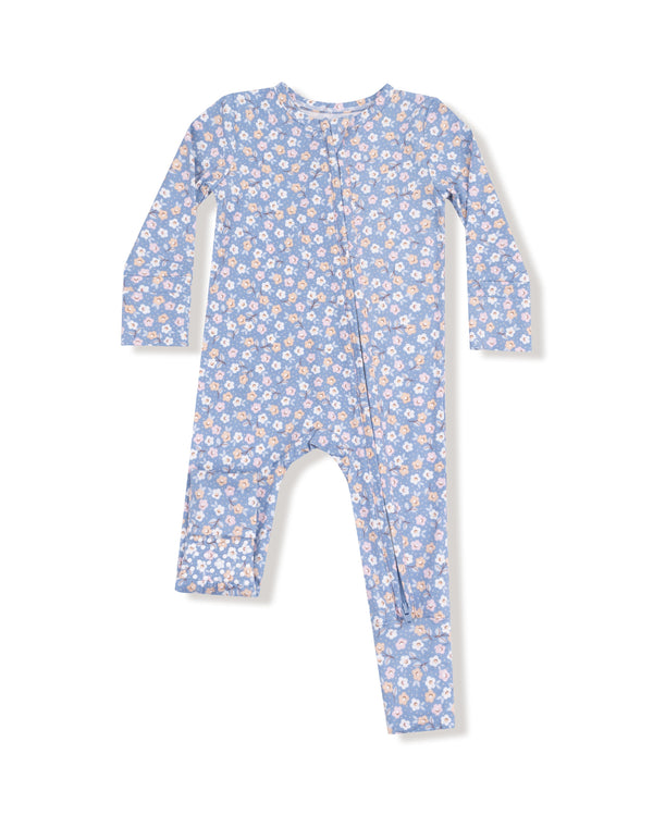 Country Calico 2 Way Zipper Romper