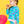 Long Sleeve Rash Guard Bikini- Neon Pool Party
