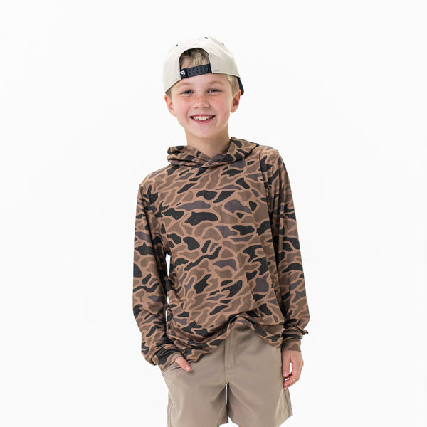 Youth Performance Hoodie- Gauge Camo