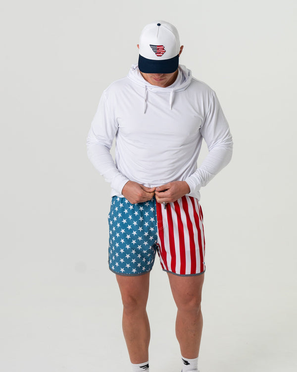 Swim Trunks- Throwback USA (Men's)