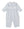 Playing Pup Playsuit- Light Blue Stripe