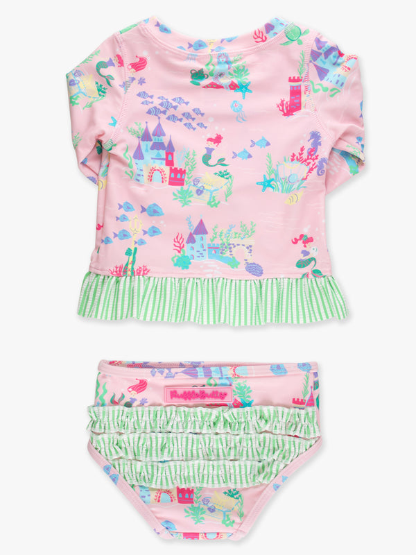 Rash Guard 2-Piece Swimsuit- Atlantis Mermaids